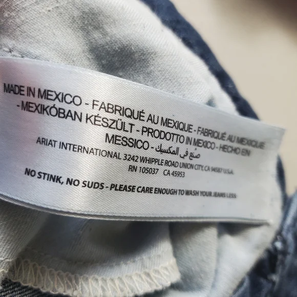 Ariat Denim Ella Trouser Wide Leg Jeans In Bluebell Stretch Denim - Picture 13 of 16